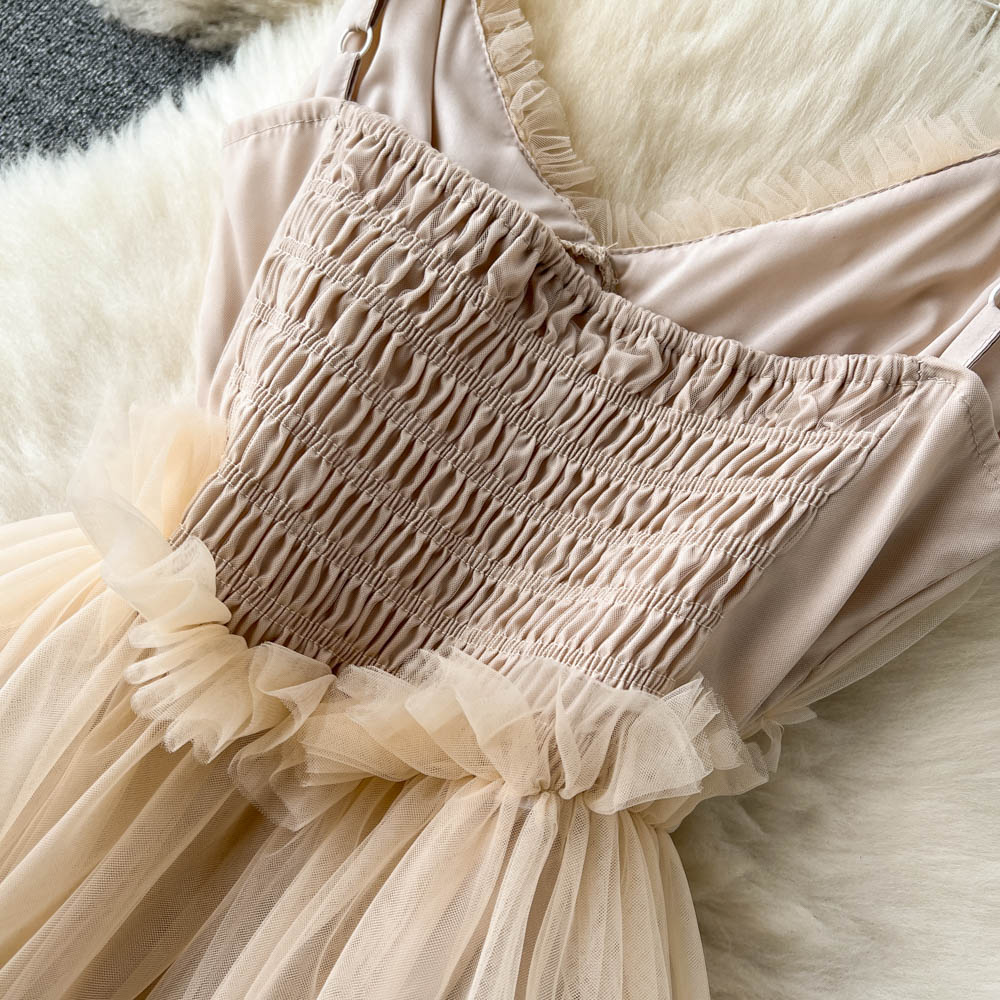 Vivian Chiffon Mesh Dress