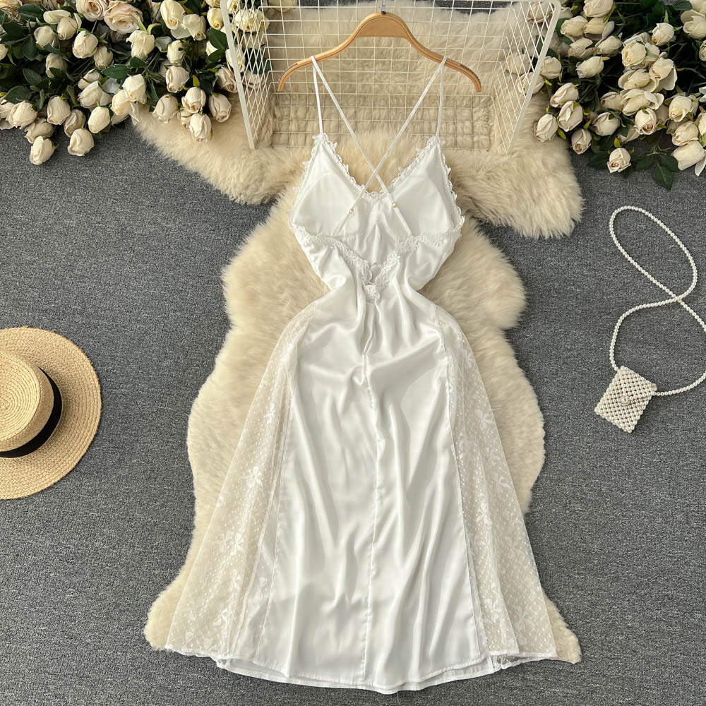 Ariyah Lace Open Back Dress