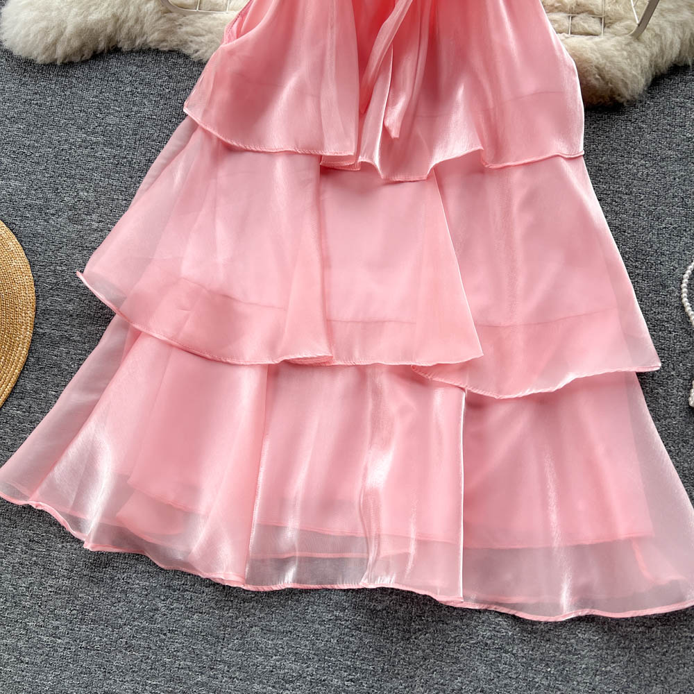 Clarissa Organza Tiered Dress