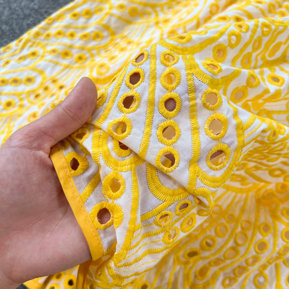 Magie Off-Shoulder Eyelet Dress