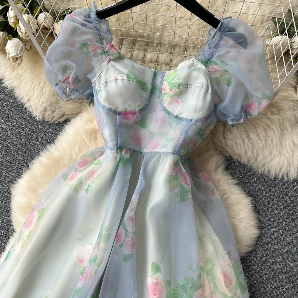 Jasmine Tiered Puff Sleeve Dress