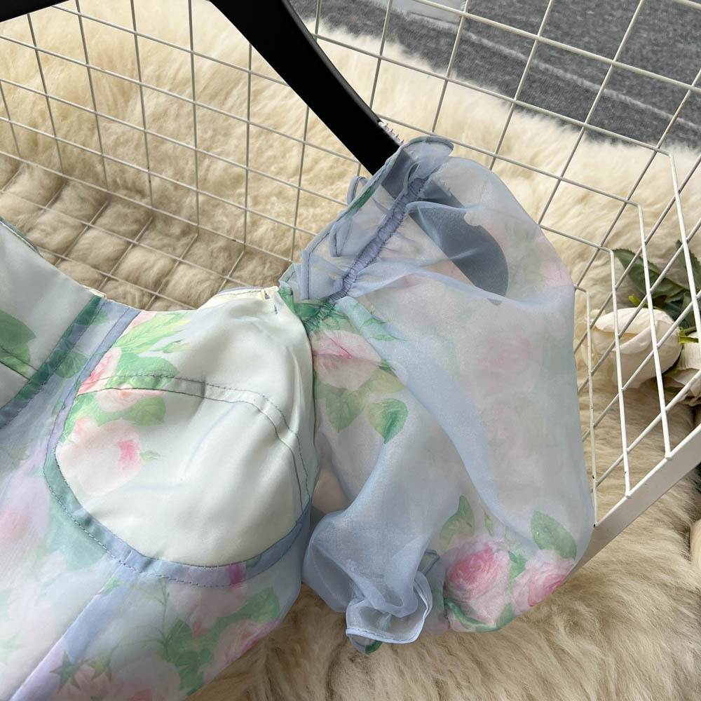 Jasmine Tiered Puff Sleeve Dress