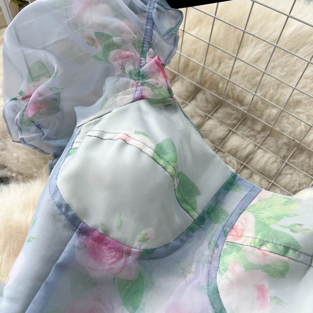 Jasmine Tiered Puff Sleeve Dress