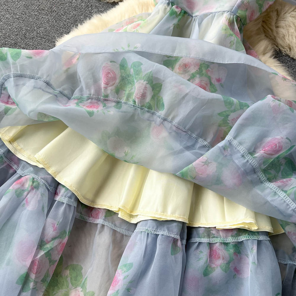 Jasmine Tiered Puff Sleeve Dress