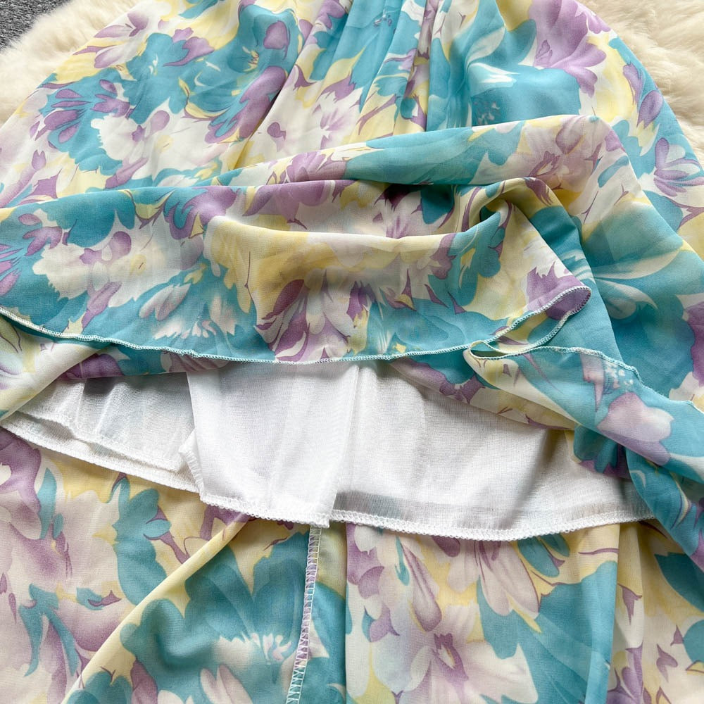 Amiyah V Neck Chiffon Dress