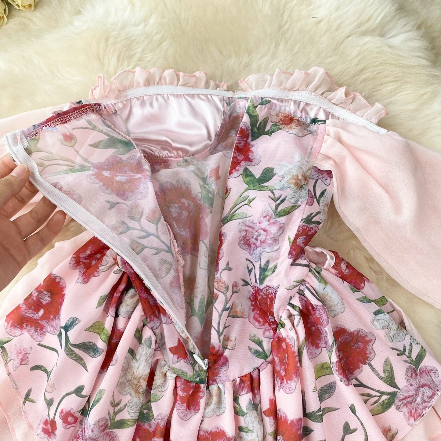 Emma Off-Shoulder Ruffle Dress