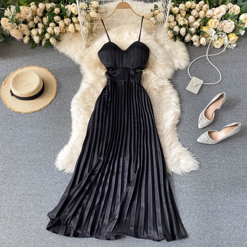 FINAL SALE - Amanda Pleated Dress