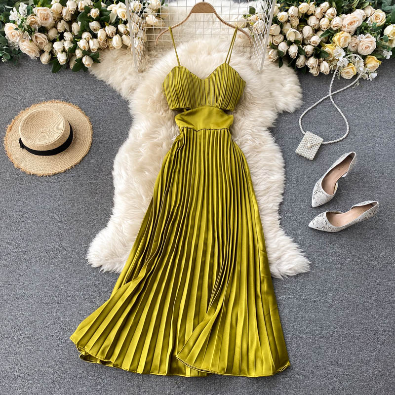 FINAL SALE - Amanda Pleated Dress