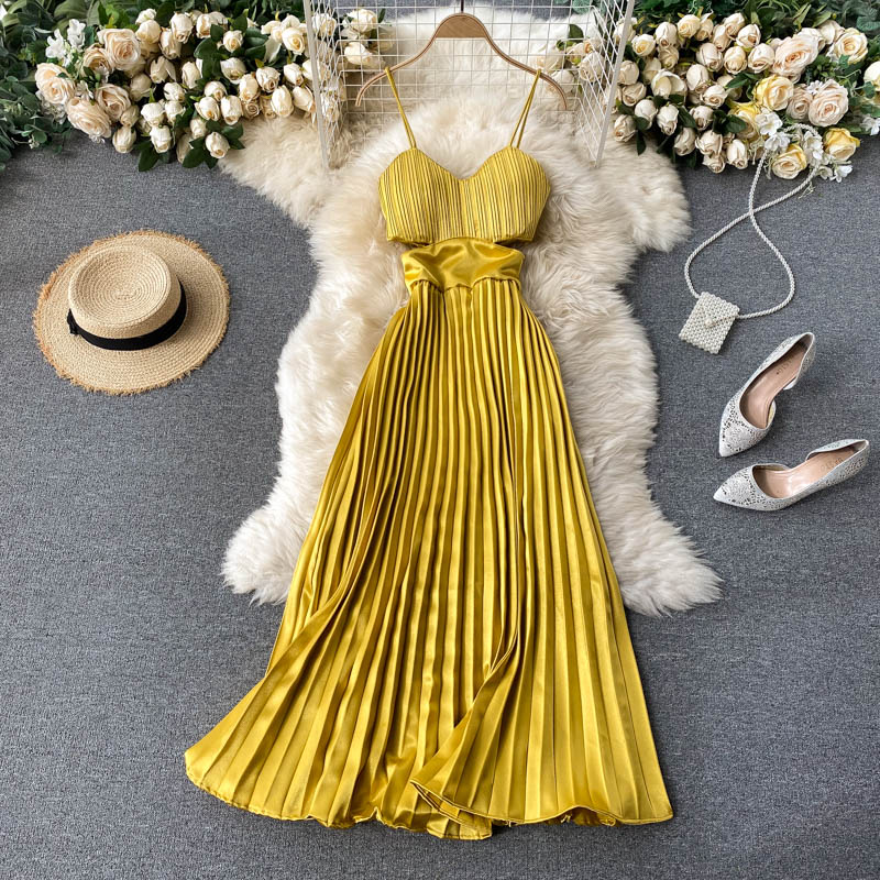 FINAL SALE - Amanda Pleated Dress
