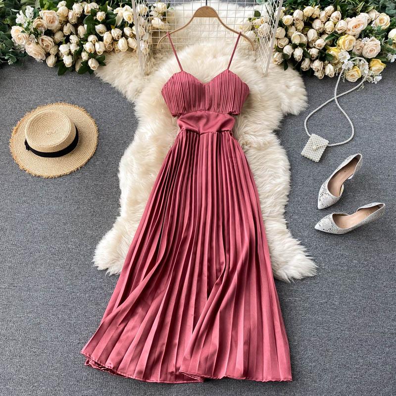 FINAL SALE - Amanda Pleated Dress