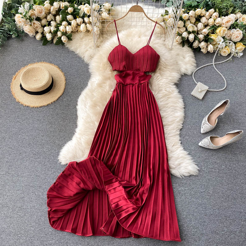 FINAL SALE - Amanda Pleated Dress