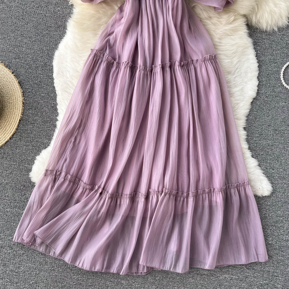 Viviana Chiffon Tiered Dress
