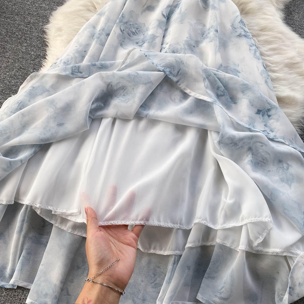 Aubree Shirred Open Back Dress