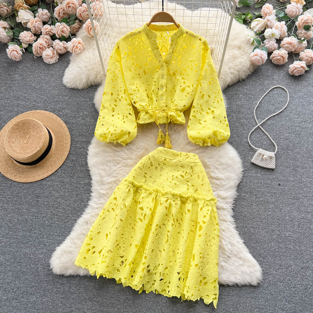 Grace Eyelet Two Piece Set