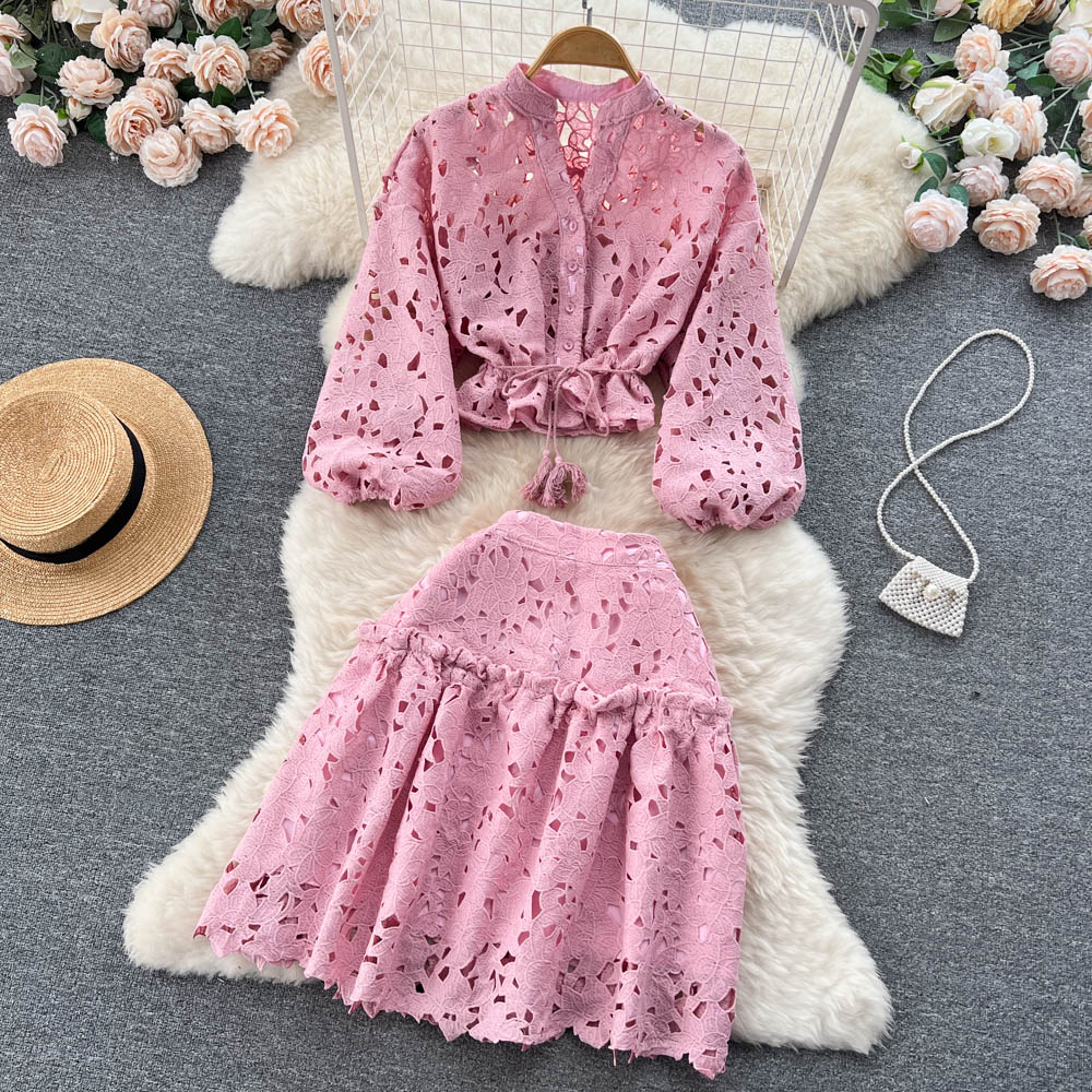 Grace Eyelet Two Piece Set
