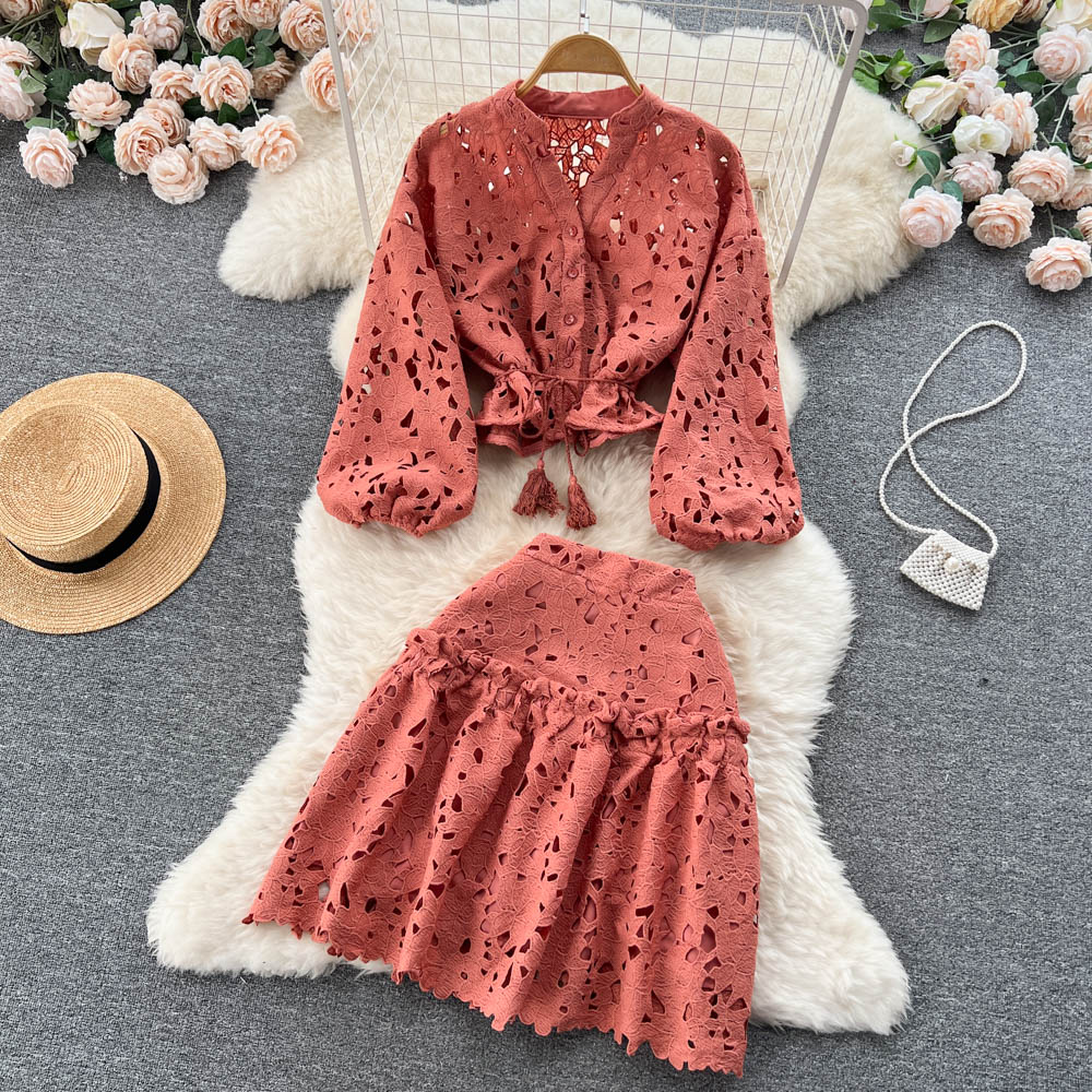 Grace Eyelet Two Piece Set