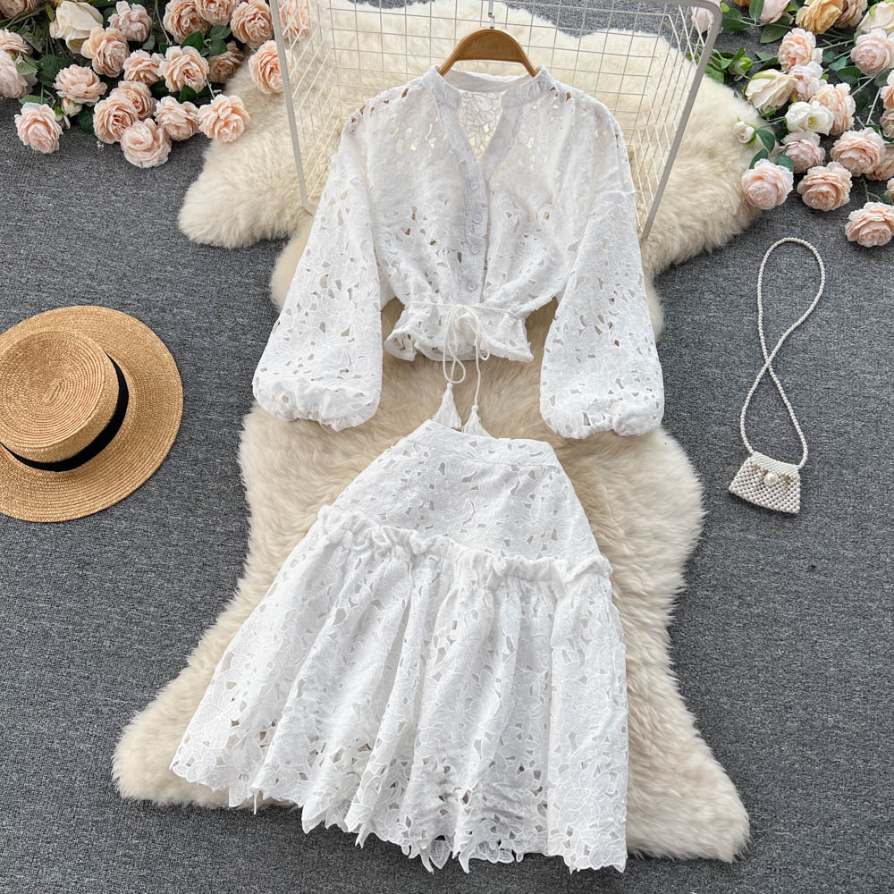 Grace Eyelet Two Piece Set