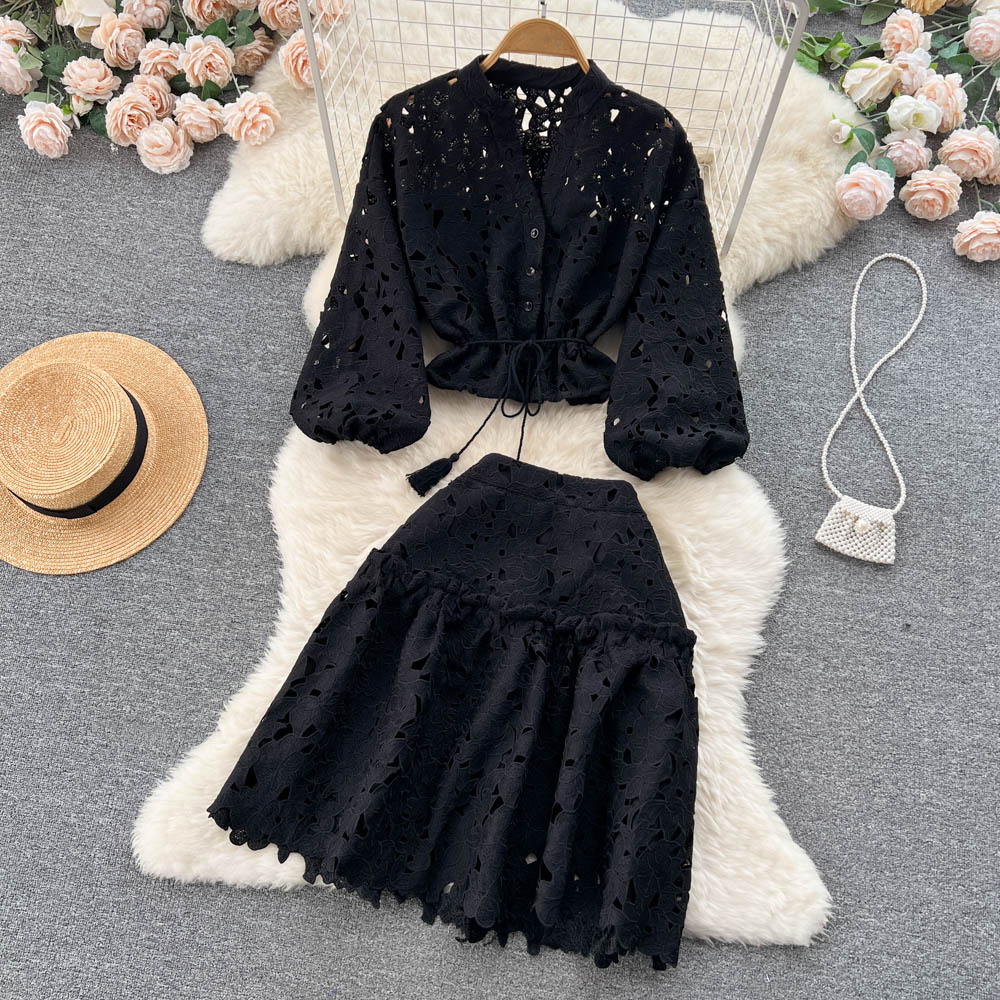 Grace Eyelet Two Piece Set