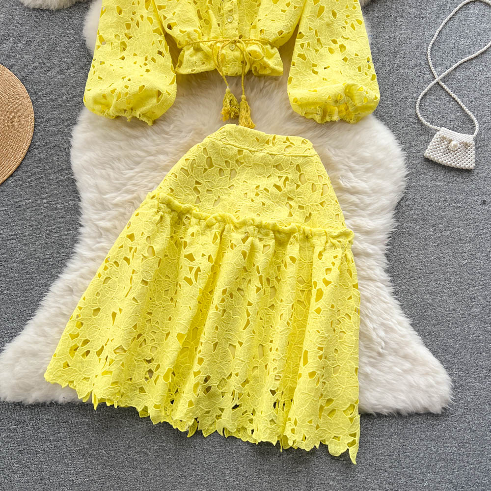 Grace Eyelet Two Piece Set