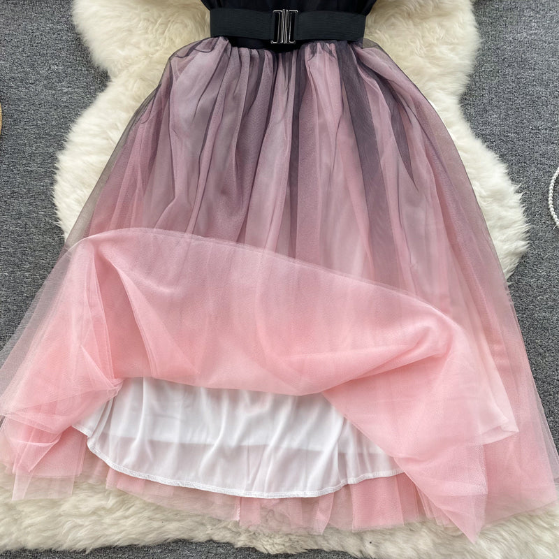 Casey Off-Shoulder Mesh Dress
