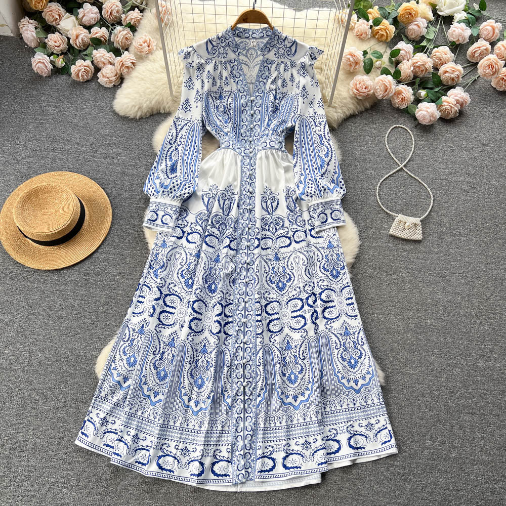 Keira Puff Sleeve Maxi Dress