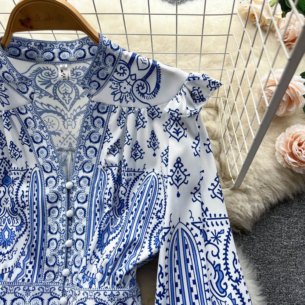 Keira Puff Sleeve Maxi Dress