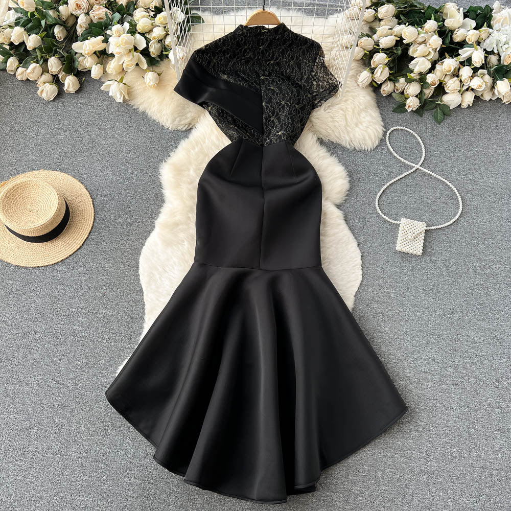 Lucille Embroidered Lace Detail Dress
