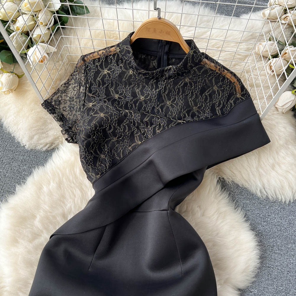 Lucille Embroidered Lace Detail Dress