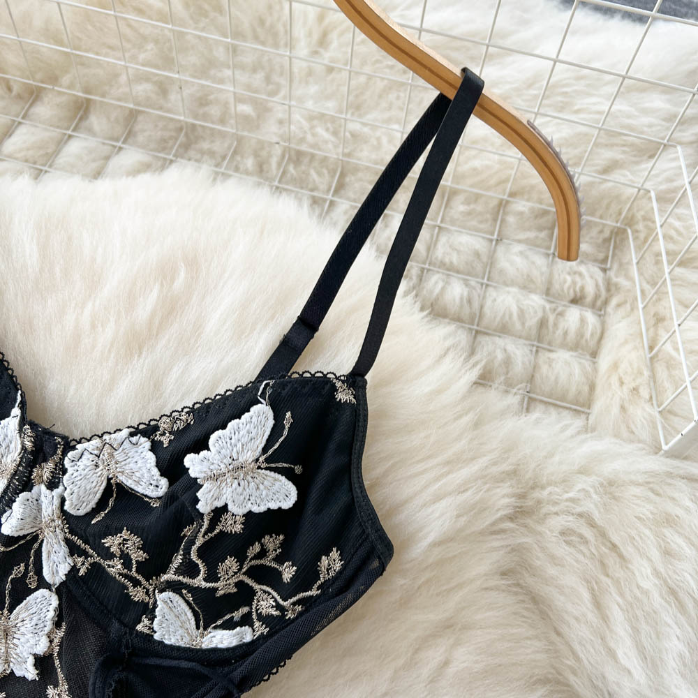 Amalia Embroidered Corset Bodysuit