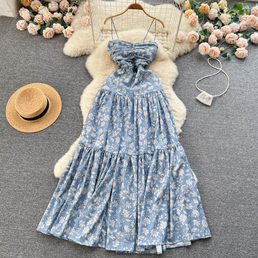 Elsie Tiered Open Back Dress