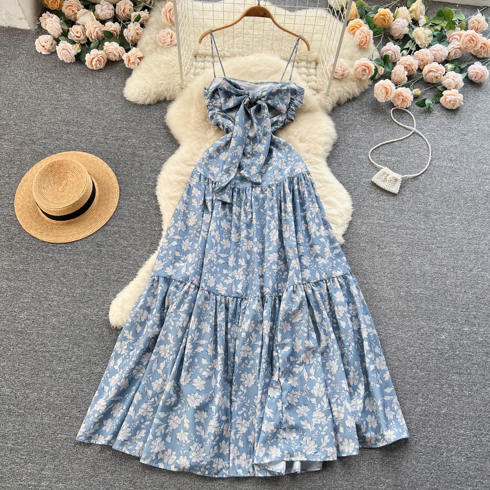 Elsie Tiered Open Back Dress