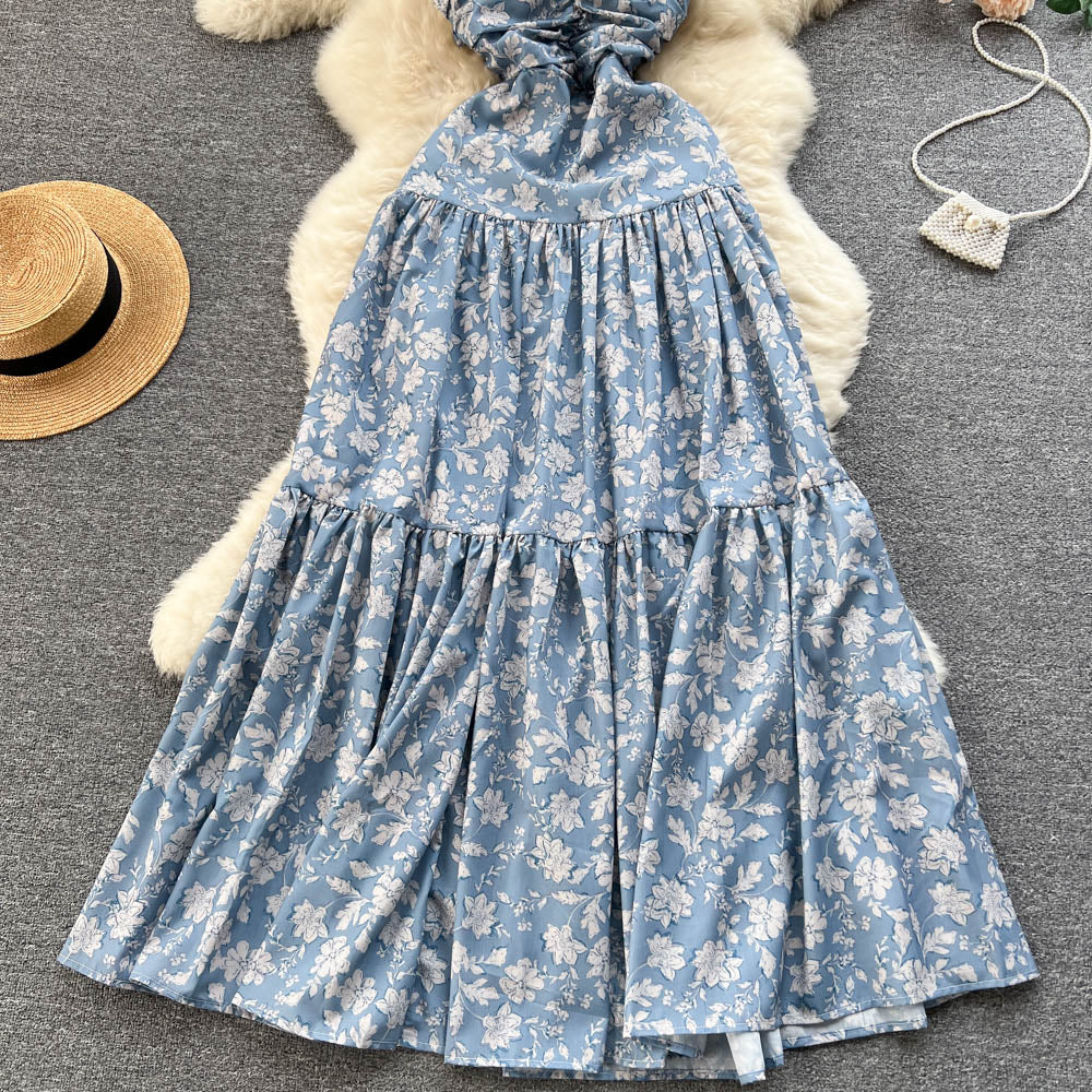 Elsie Tiered Open Back Dress