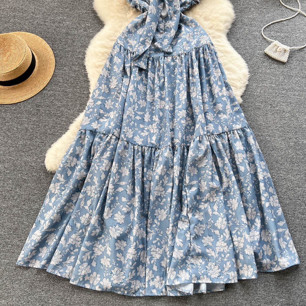 Elsie Tiered Open Back Dress