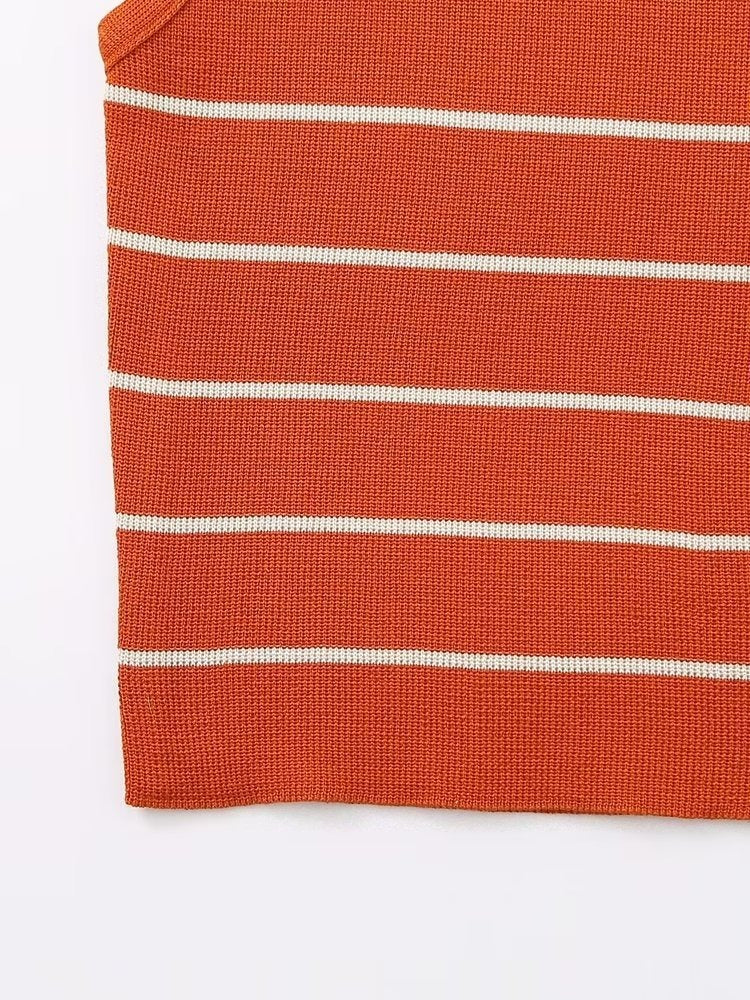 Rylee Striped Knit Top