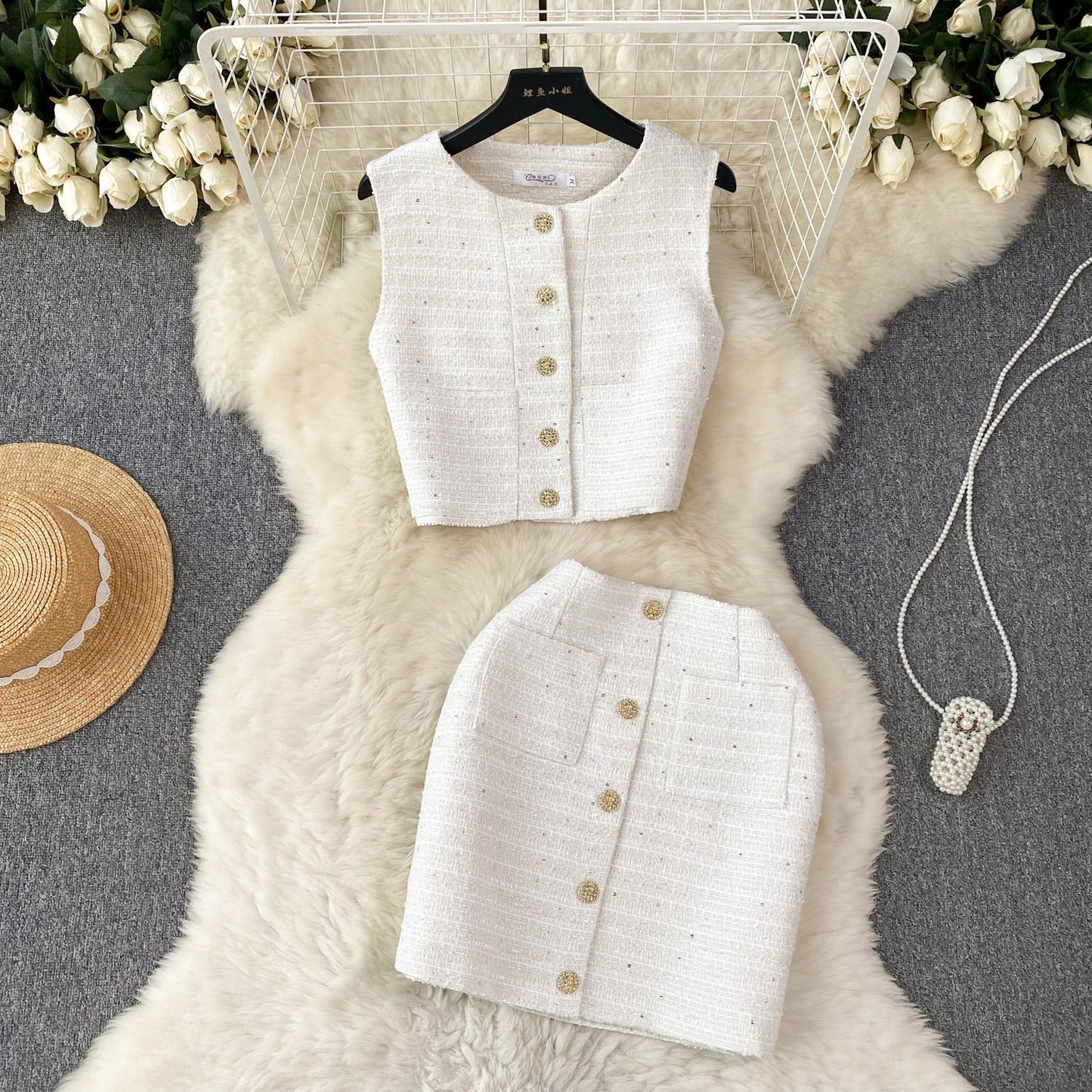 Margot Tweed Two Piece Set