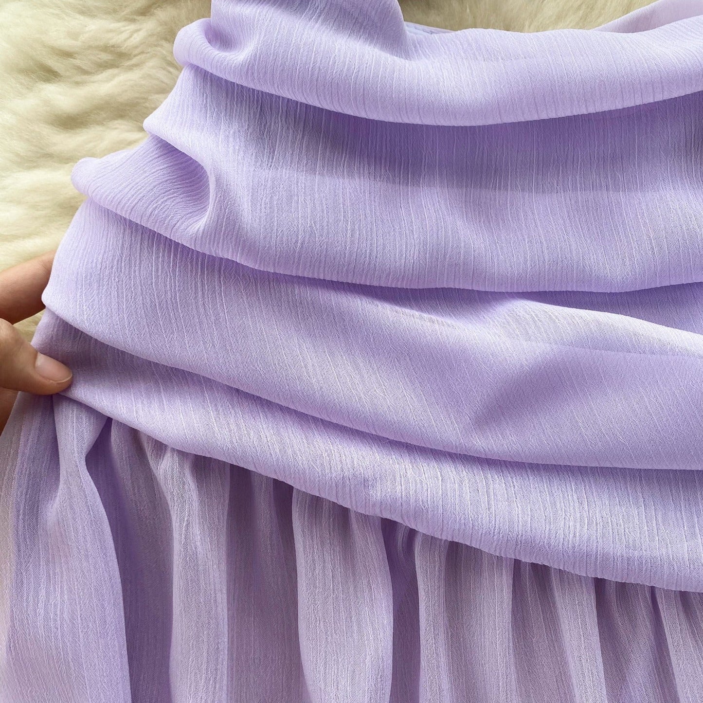 Milana One Shoulder Chiffon Dress