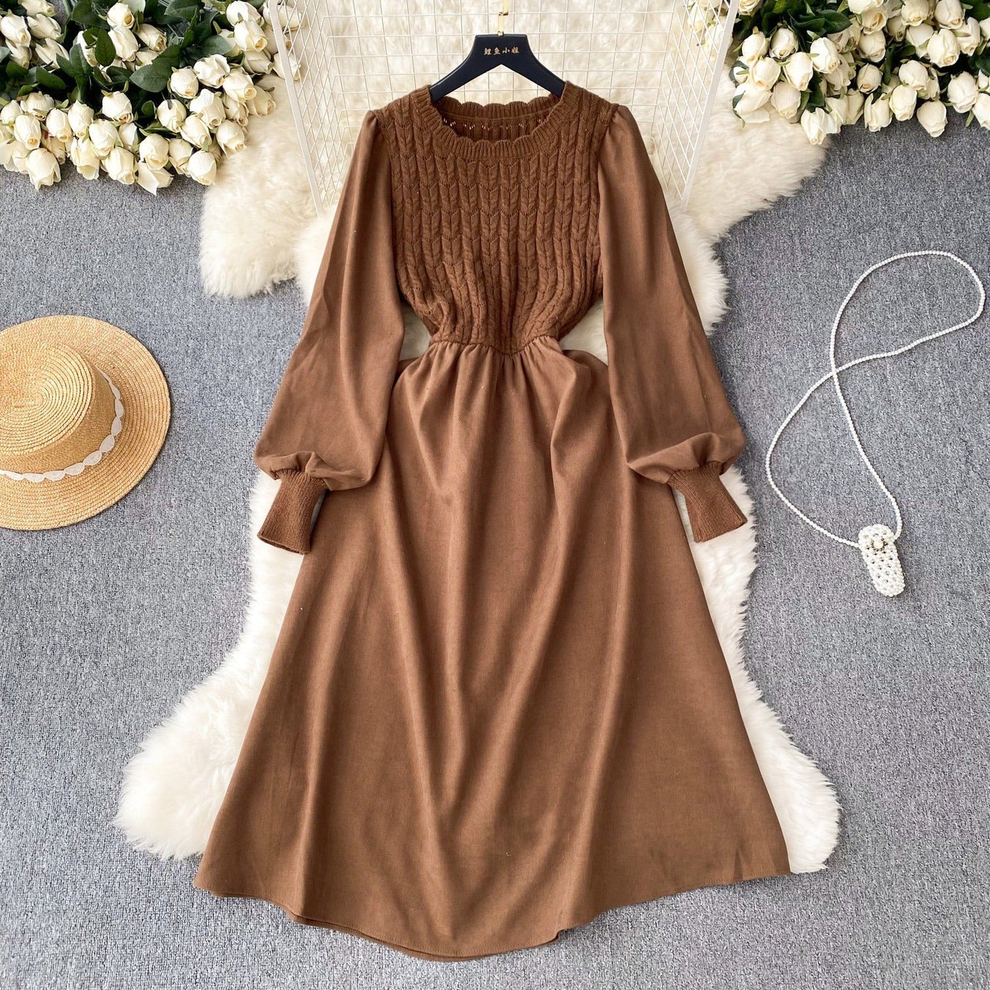 Marley Puff Sleeve Knit Dress