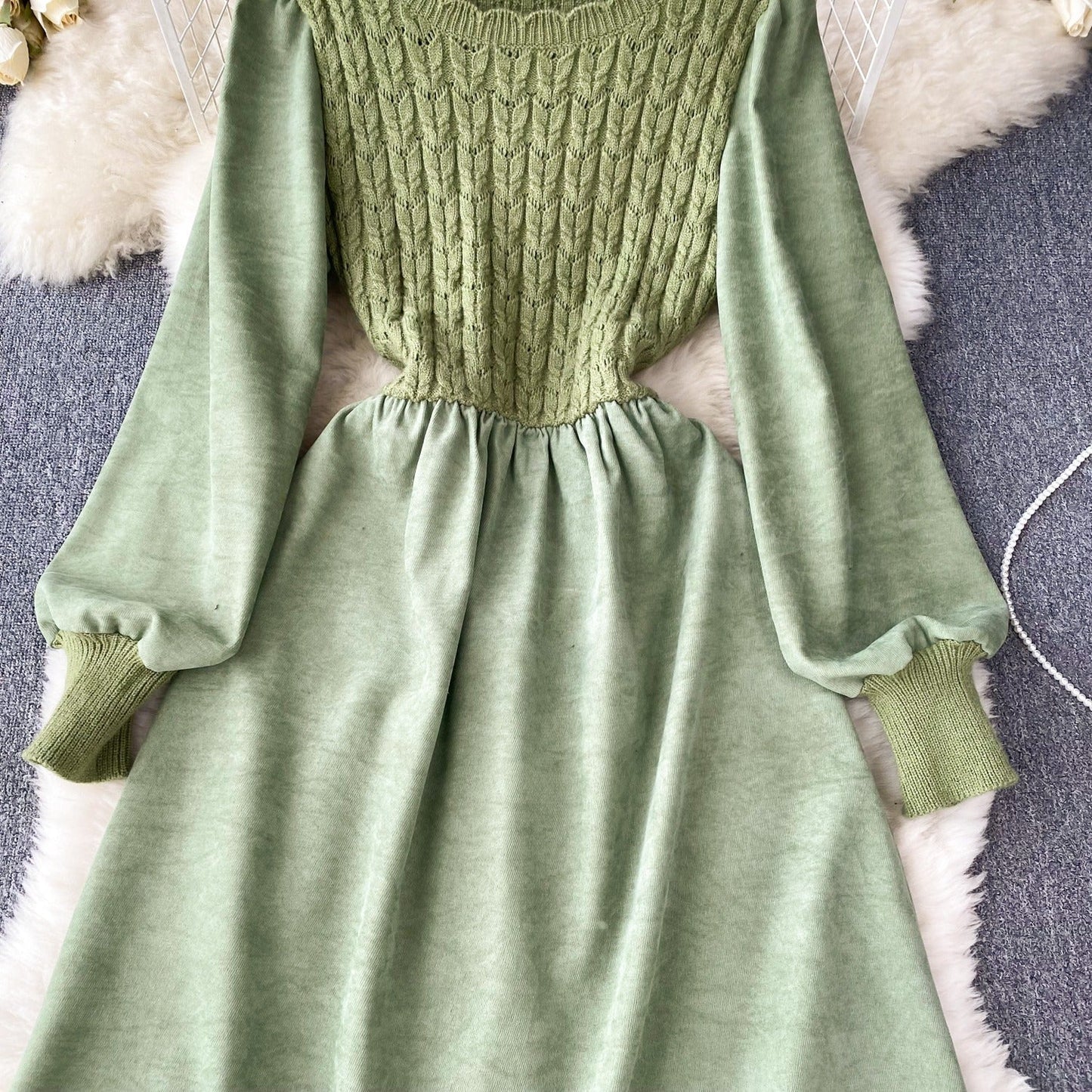 Marley Puff Sleeve Knit Dress