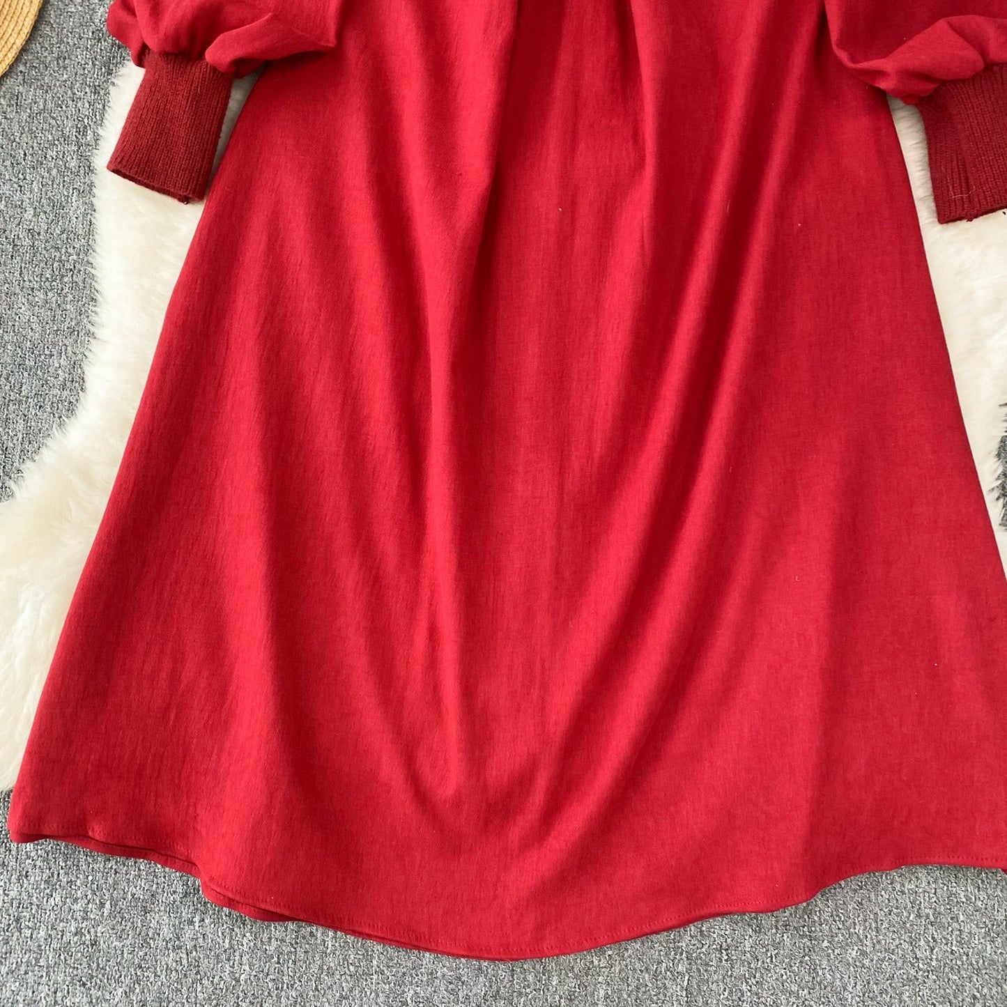 Holly Puff Sleeve Knit Dress
