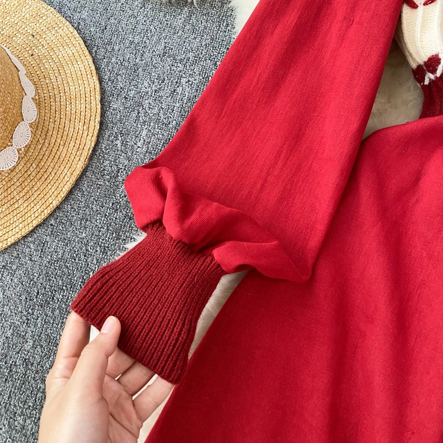 Holly Puff Sleeve Knit Dress
