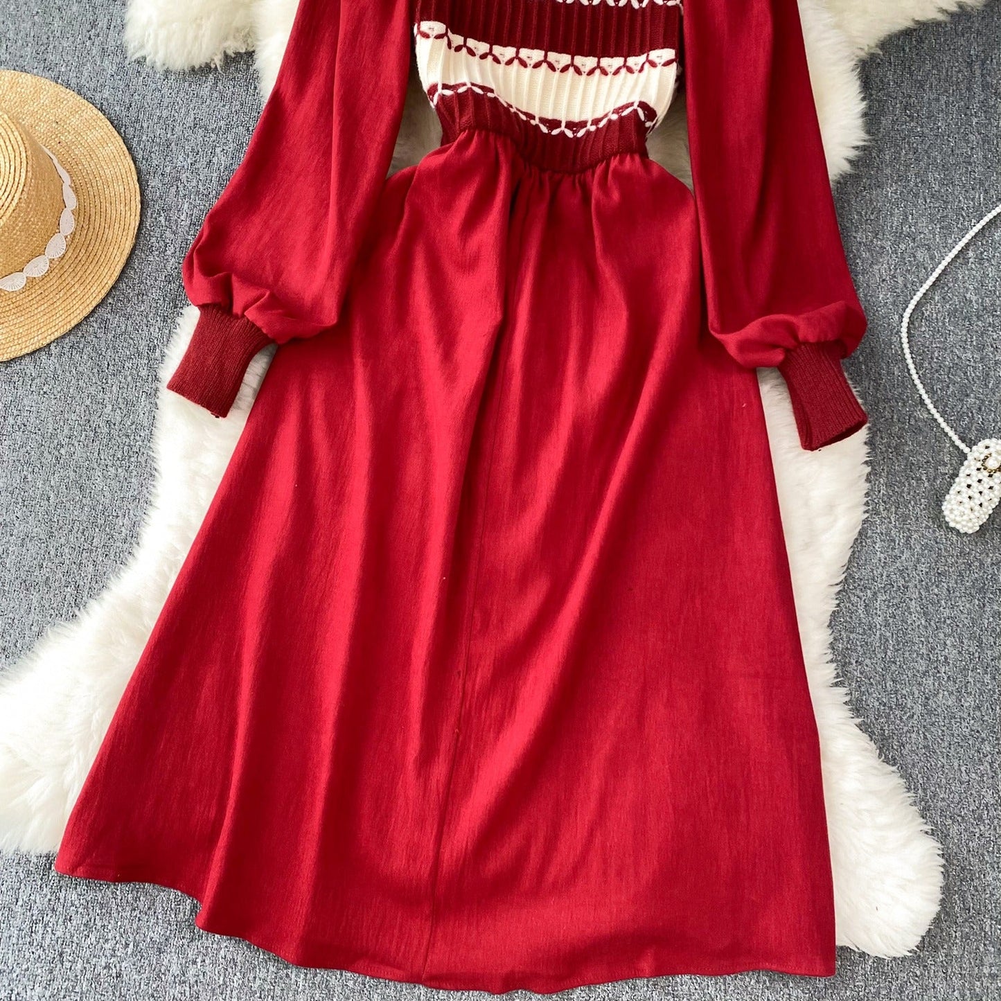 Holly Puff Sleeve Knit Dress