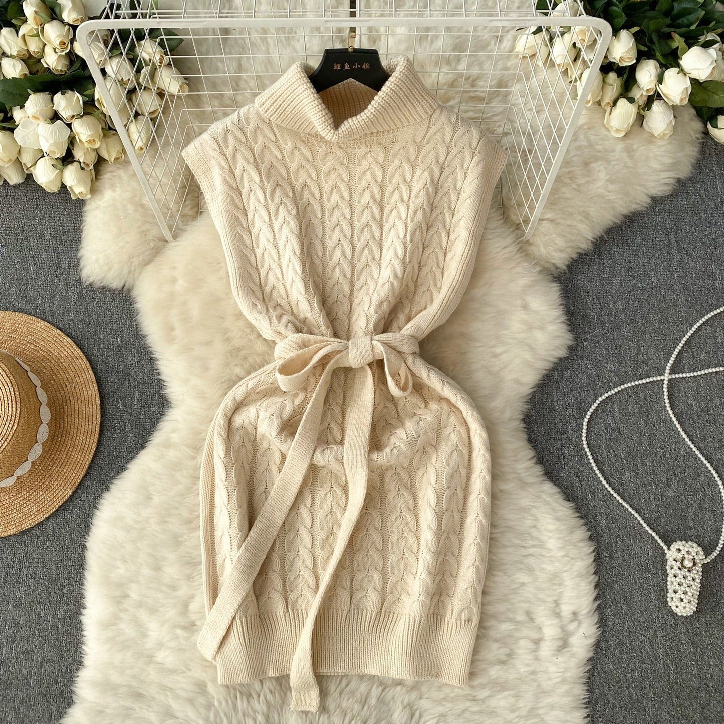 Barbara Turtleneck Knit Dress