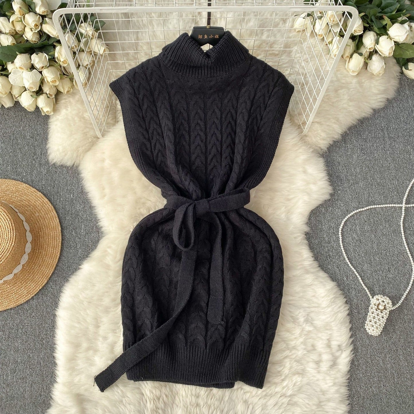 Barbara Turtleneck Knit Dress
