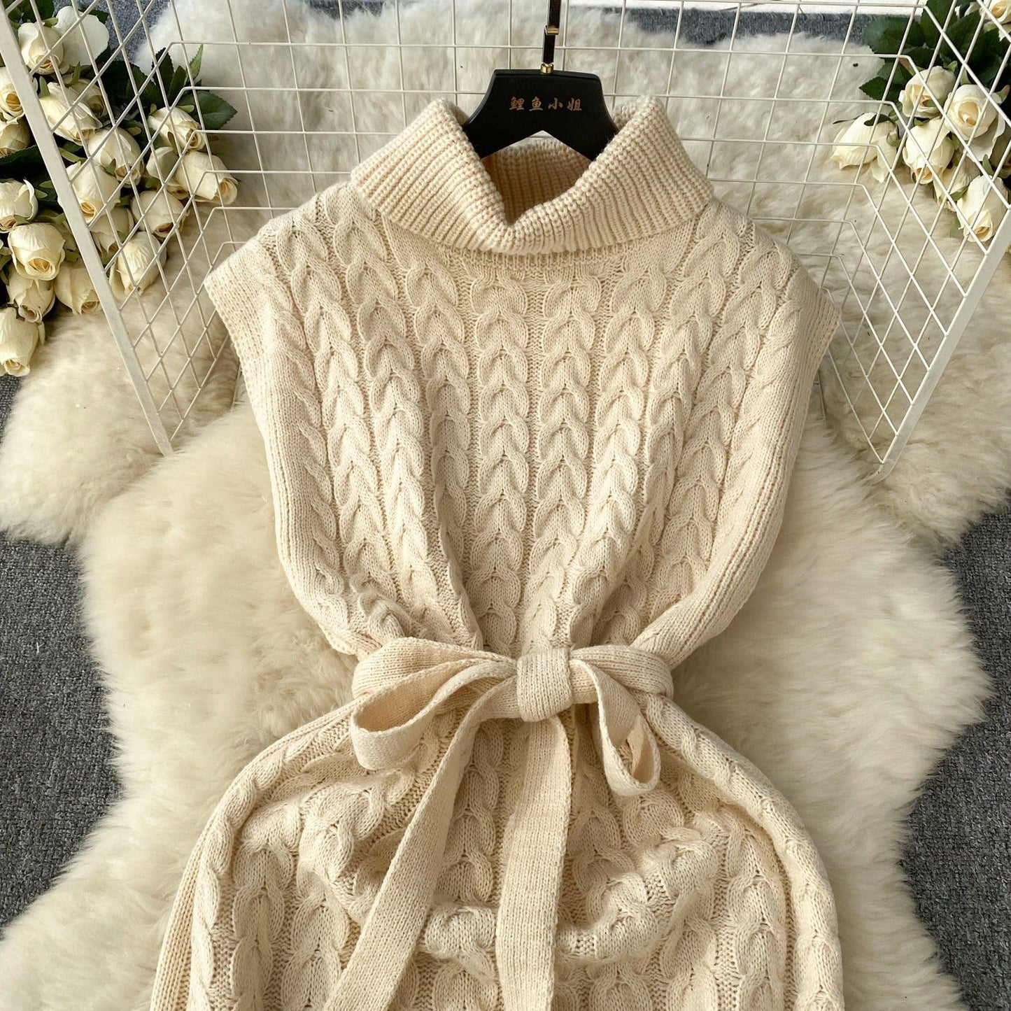 Barbara Turtleneck Knit Dress