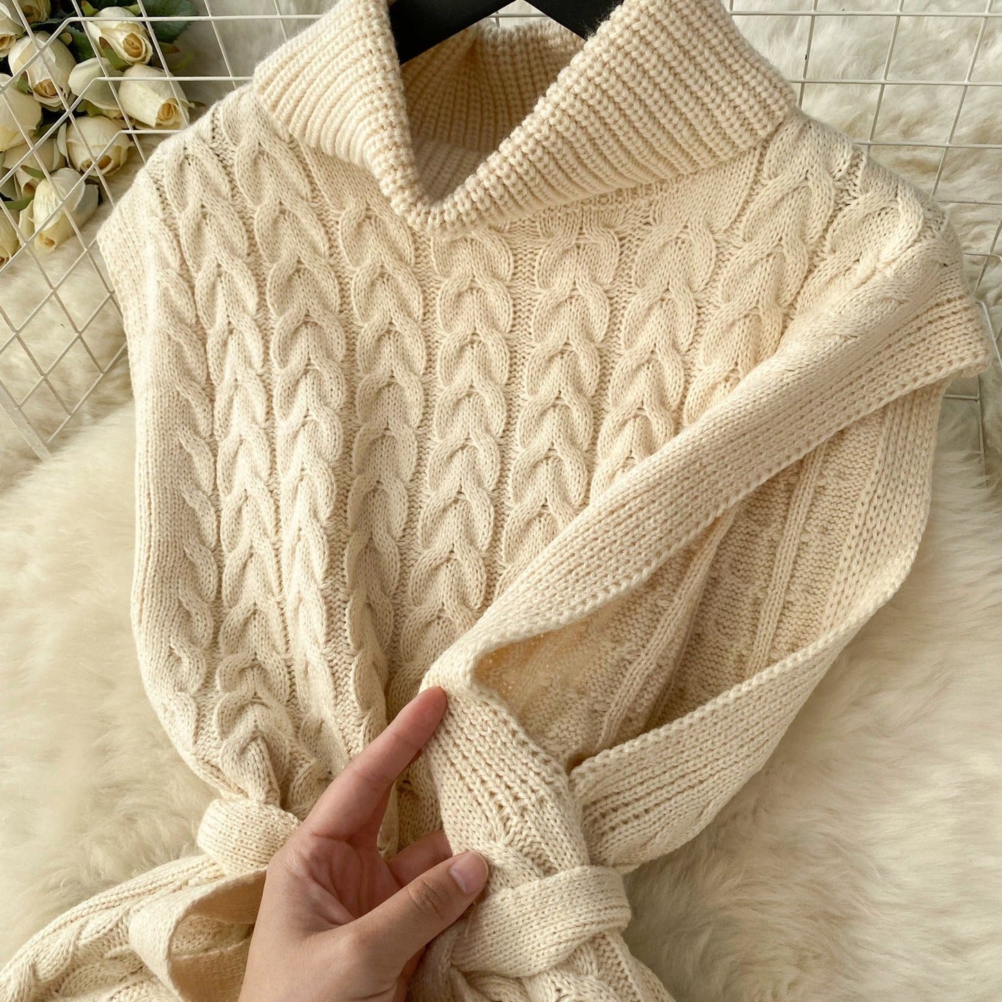 Barbara Turtleneck Knit Dress