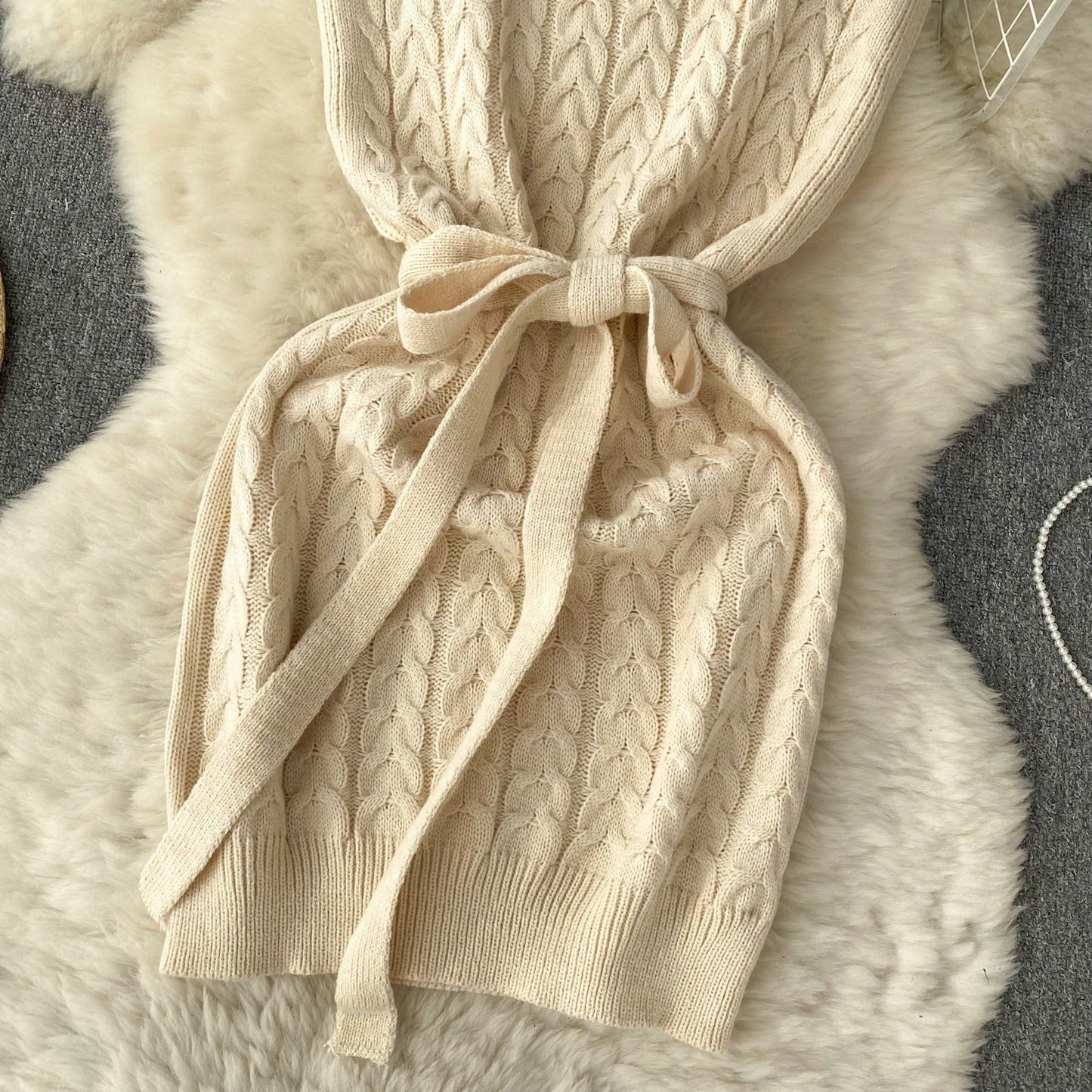 Barbara Turtleneck Knit Dress