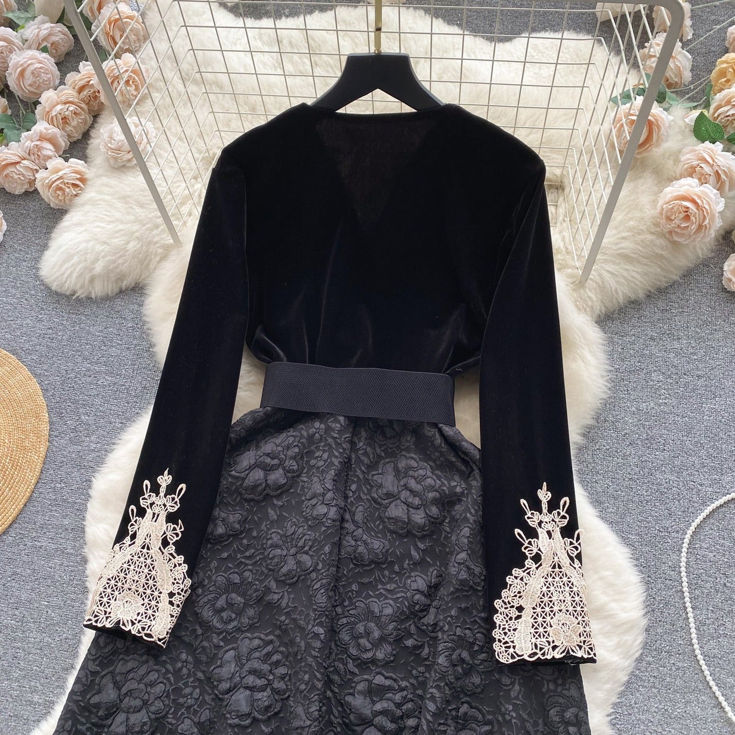 Kamila Lace Jacquard Dress