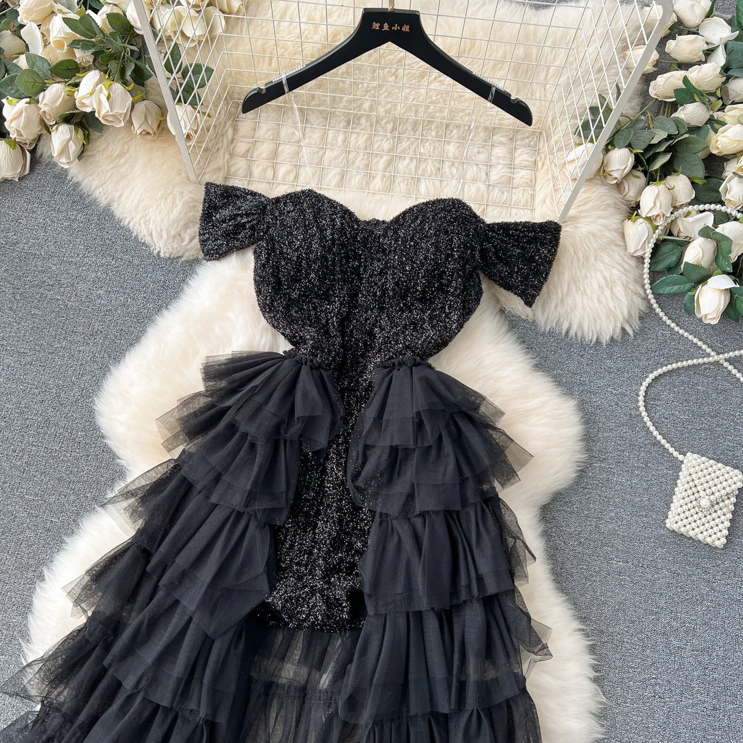 Mariana Tiered Mesh Playsuit