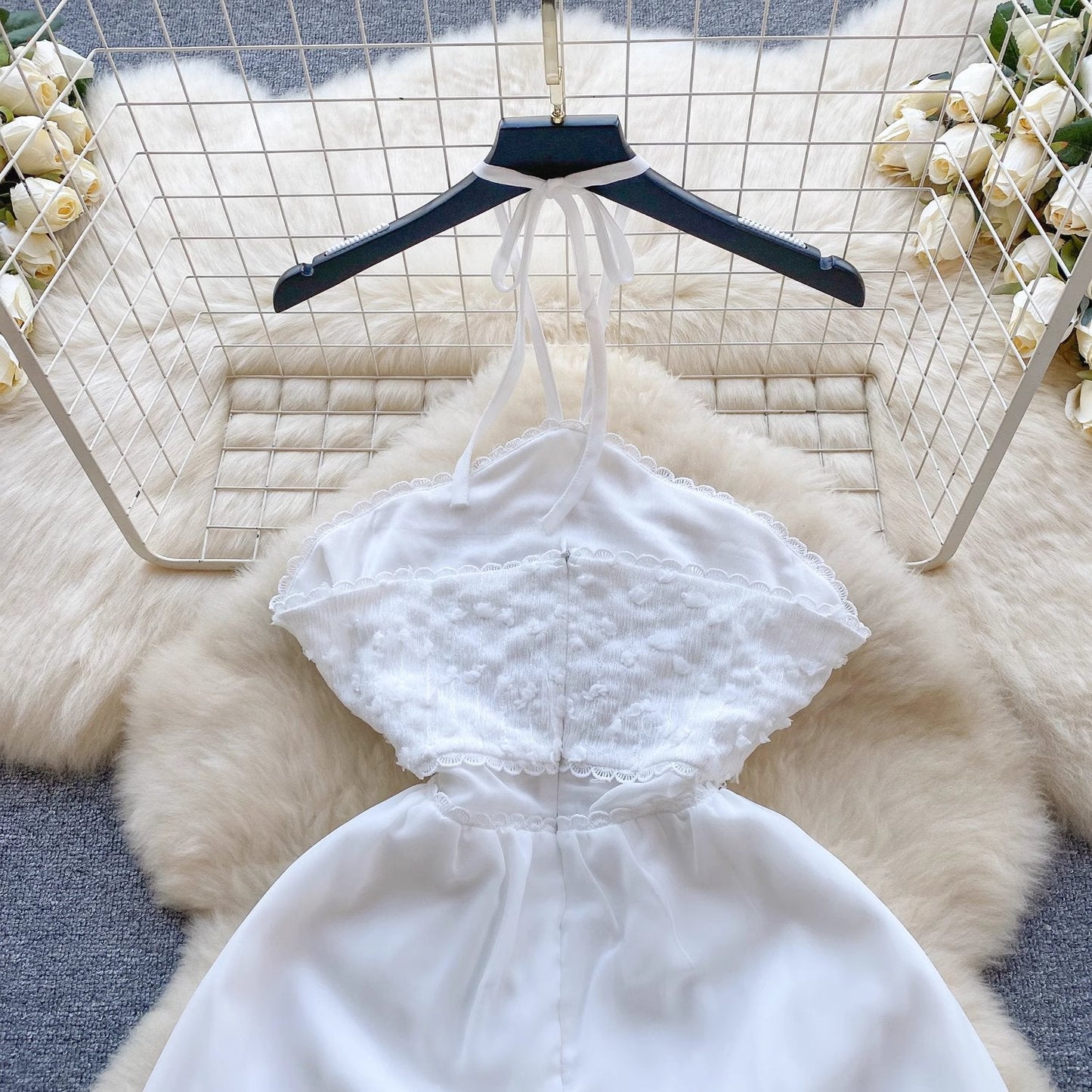 Shelly Chiffon Open Back Dress