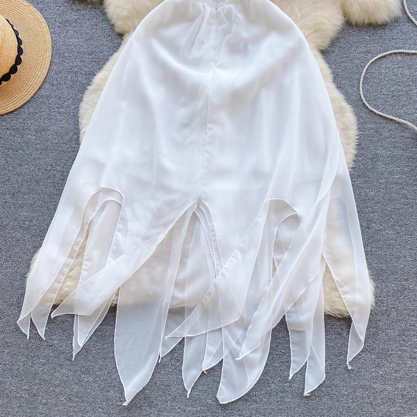 Shelly Chiffon Open Back Dress